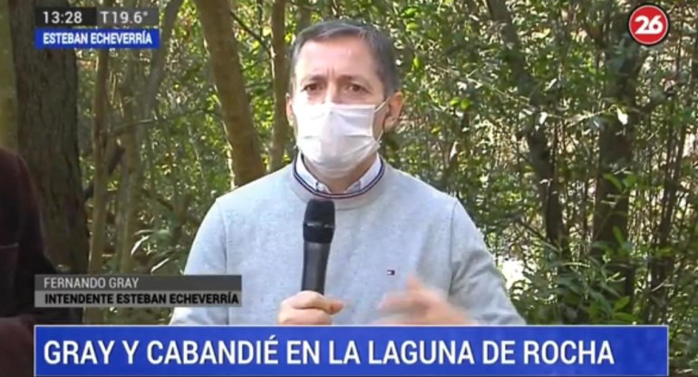 Fernando Gray, coronavirus en Argentina, Canal 26