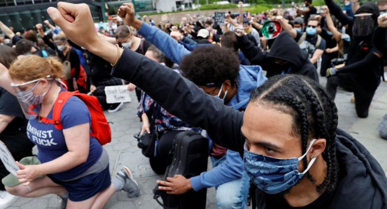 Protestas en Nueva York por el crimen de George Floyd, REUTERS