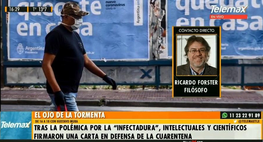 Ricardo Forster, filósofo, sobre infectadura, Radio Latina