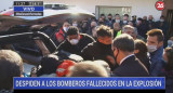 Homenaje a los bomberos fallecidos en incendio de Villa Crespo, Canal 26