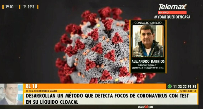 Alejandro Barrios, sobre método que detecta focos de coronavirus con tests PCR de su líquido cloacal, RADIO LATINA
