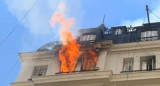 Feroz incendio en edificio de Recoleta