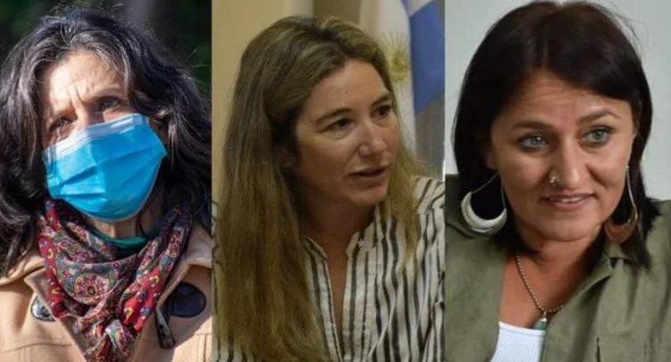Chaco, ministra de Seguridad y Justicia, Gloria Zalazar; la secretaria de Desarrollo Territorial y Ambiente, Marta Soneira; y la secretaria de Derechos Humanos y Géneros, Silvana Pérez