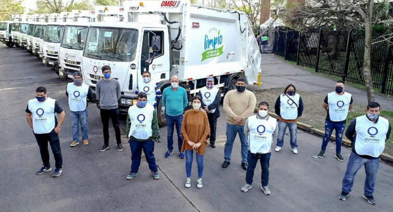 Quilmes limpio, 10 nuevos camiones para sistema de recolección de residuos municipal, Mayra Mendoza