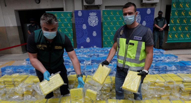 Incautan en España 3,8 toneladas de cocaína