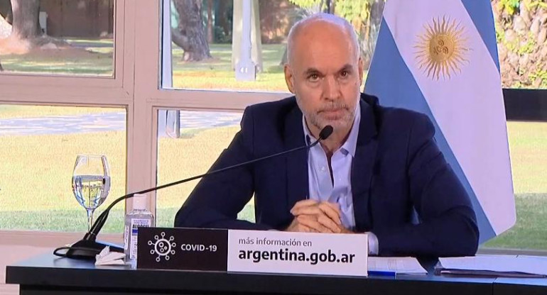 Horacio Rodríguez Larreta, anuncio de extensión de cuarentena en Olivos