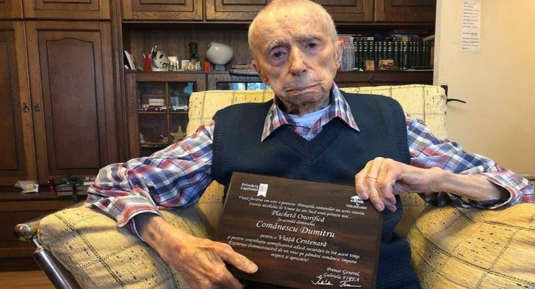 Dumitru Comanescu, hombre más longevo del mundo
