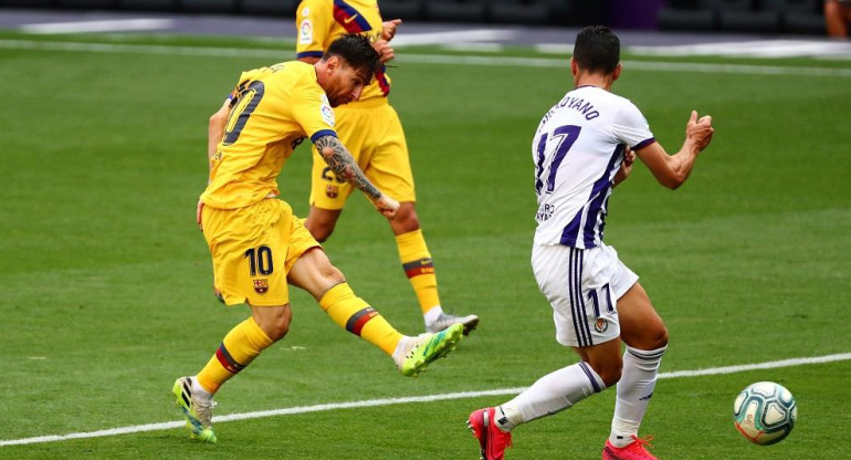 Messi, Barcelona vs. Valladolid, Reuters	