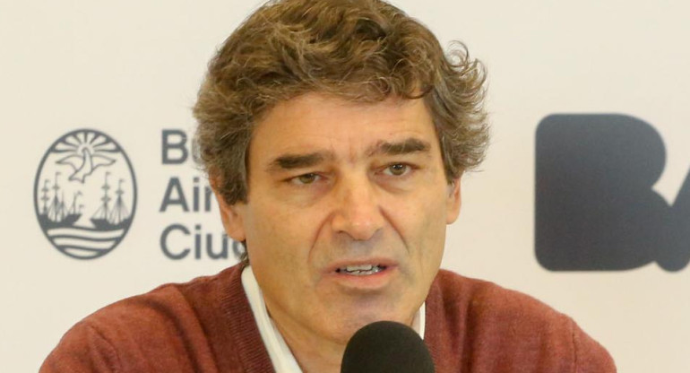 Fernán Quirós, ministro de salud de Ciudad de Buenos Aires, NA