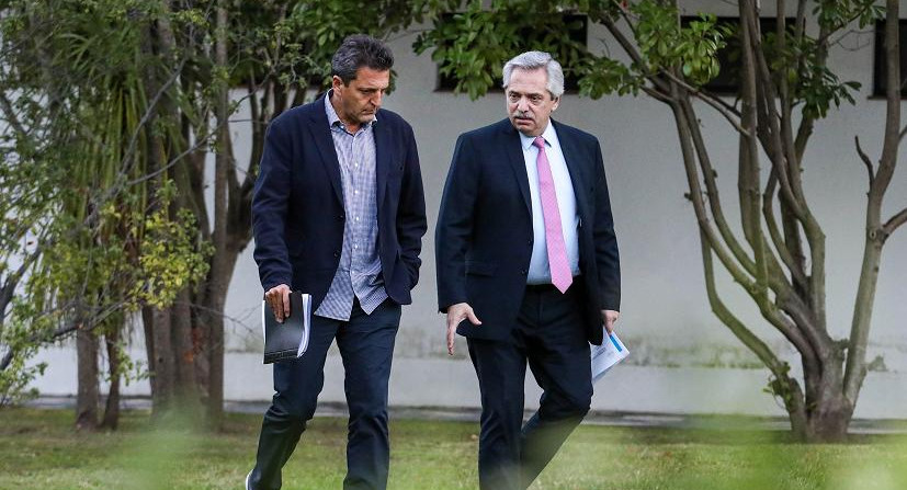 Alberto Fernández y Sergio Massa, NA