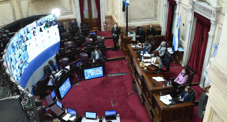 Senado, ley de teletrabajo, Cristina Fernández de Kirchner, NA
