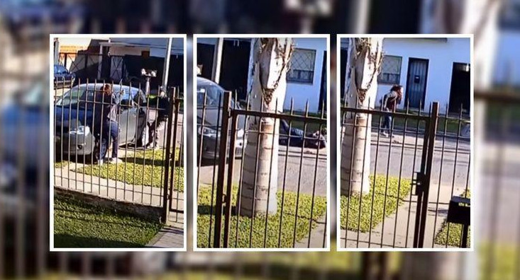 Lomas de Zamora, roban auto con su hijo adentro, policiales, video