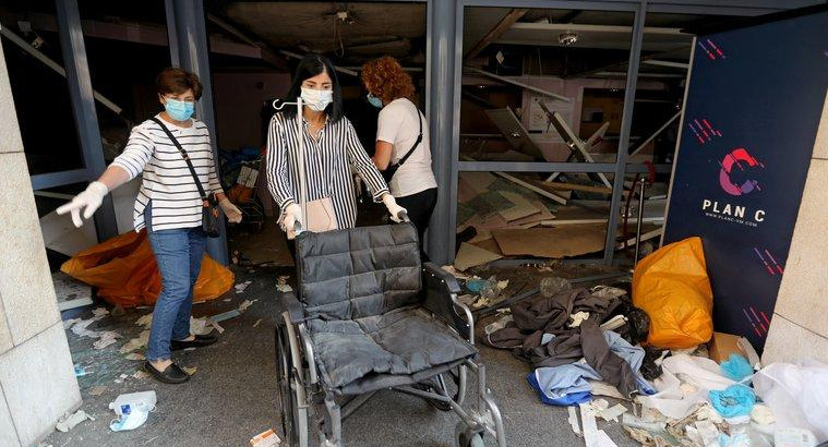 Catástrofe en hospitales de Beirut, Reuters	