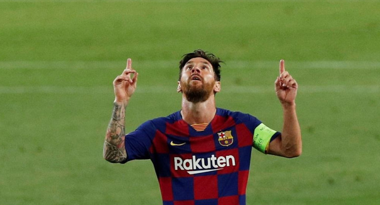 Gol de Messi, Barcelona vs. Nápoli, Champions League, Reuters	