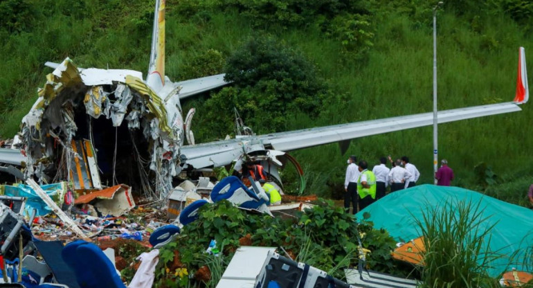 Accidente aéreo en India en vuelo de repatriación, AFP