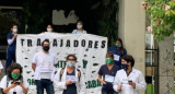 Homenajes por enfermeros fallecidos por COVID-19 en el Hospital Durand, Télam