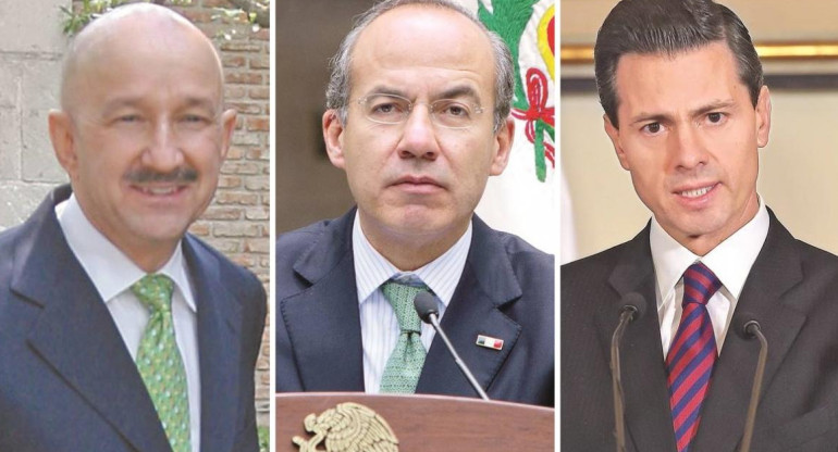 Peña Nieto, Enrique Calderón y Carlos Salinas, ex presidentes de México