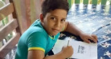 Matheus niño que falleció por la descarga de su celular