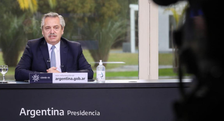 Alberto Fernández, anuncios, Foto Presidencia