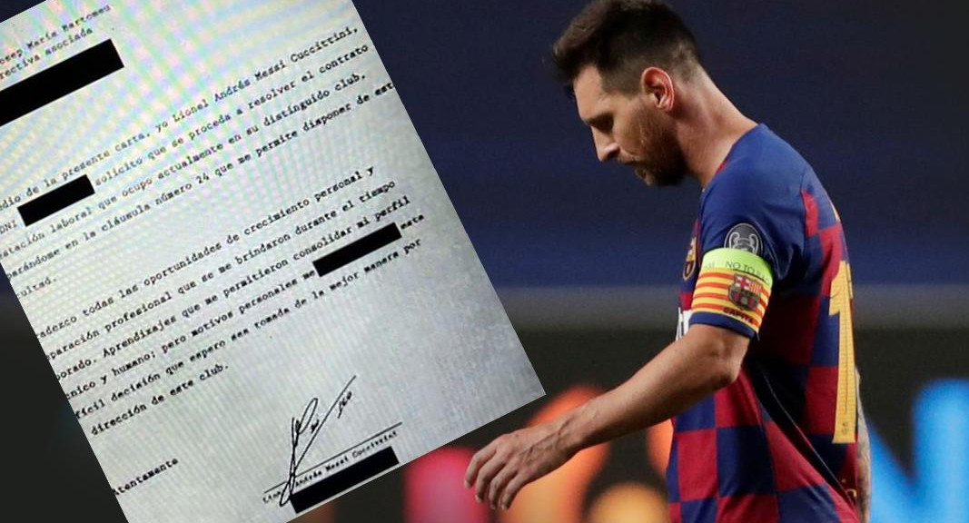 Burofax de Messi al Barcelona