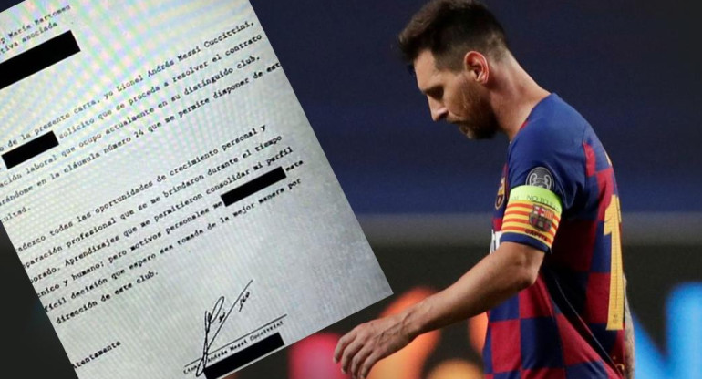 Burofax de Messi al Barcelona