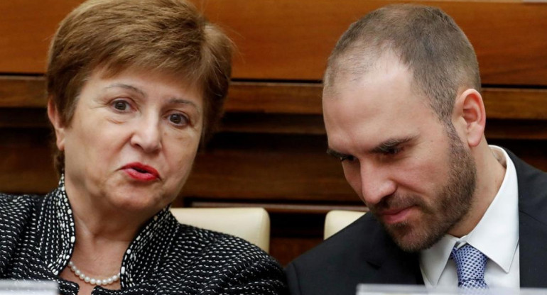 Kristalina Georgieva y Martín Guzmán, REUTERS