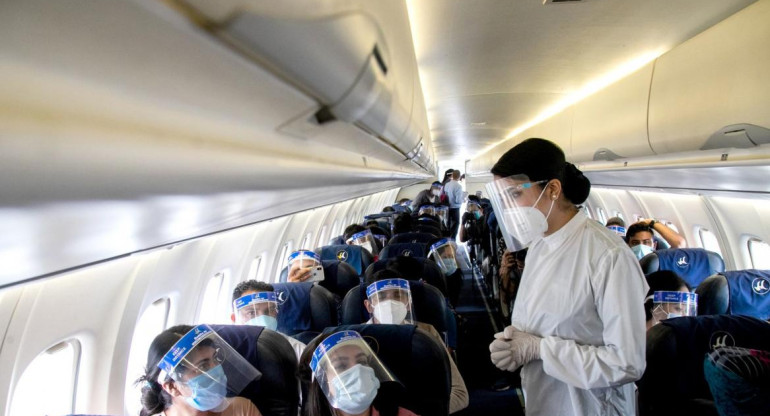 Coronavirus, avión, pandemia