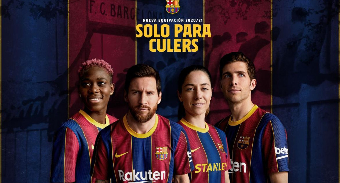 Messi con nueva camiseta del Barcelona