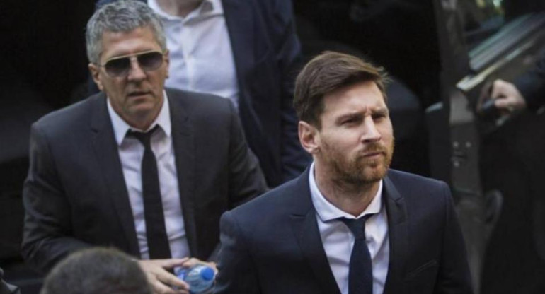Jorge y Lionel Messi