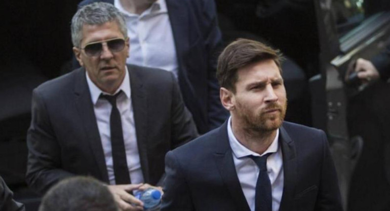 Jorge y Lionel Messi, Barcelona