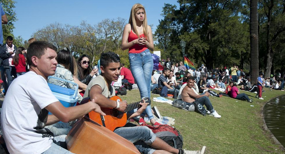 Día del Estudiante, día de la primavera, Palermo, NA