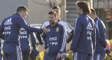 Scaloni y Messi, Selección Argentina de fútbol, entrenamiento, NA