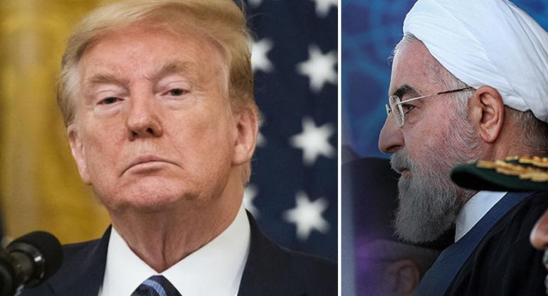 Donald Trump y comandante de Irán