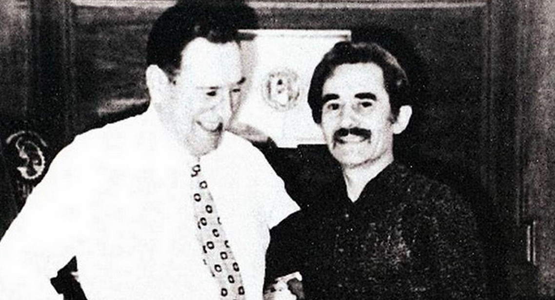 José Ignacio Rucci junto a Juan Domingo Perón