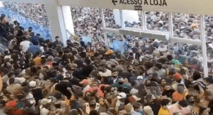 Desborde en la inauguración de un shopping en Brasil
