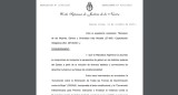 Reciente resolución de la Corte Suprema de Justicia, DOCUMENTO