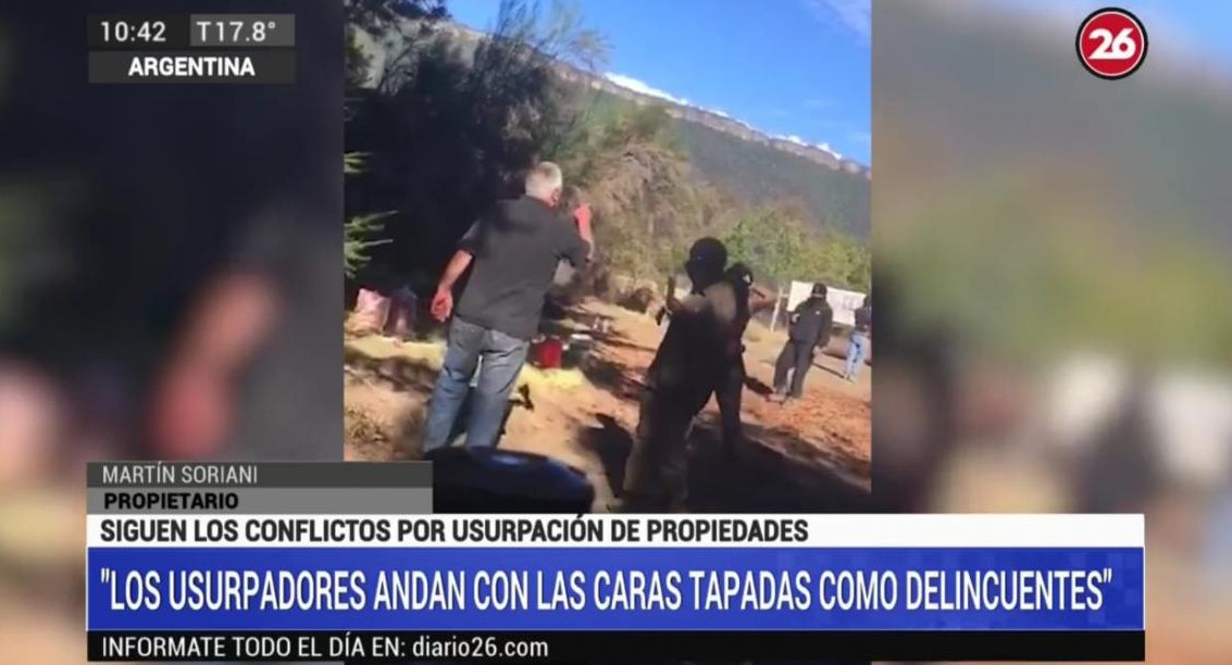 Toma de tierras, usurpaciones, CANAL 26