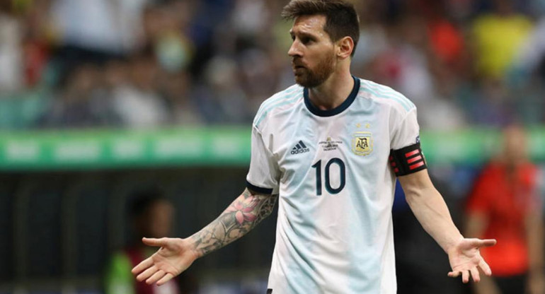 Lionel Messi sorprendido, Selección Argentina