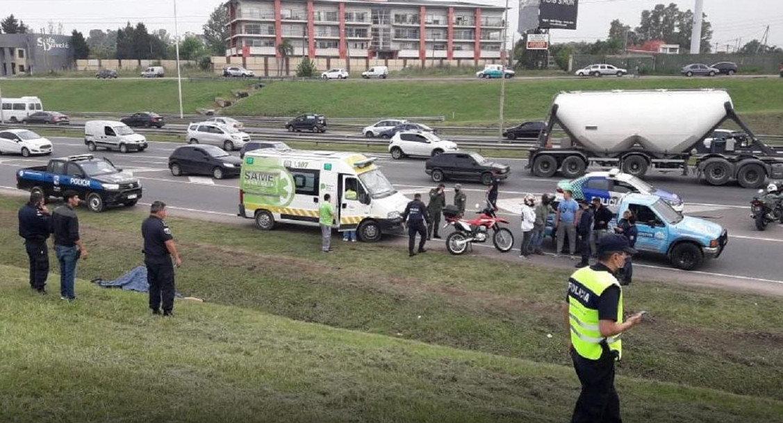 Un delicuente murió en un intento de robo sobre la Panamericana