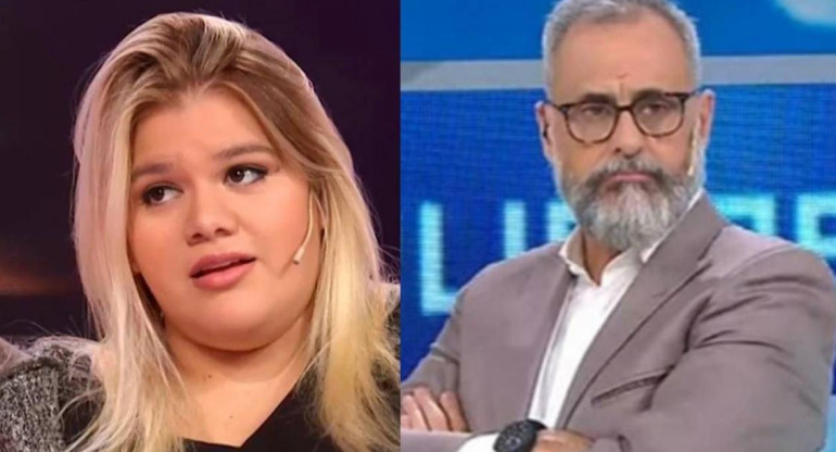 Morena y Jorge Rial