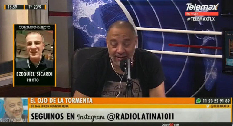 Piloto en Radio Latina