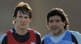 Lionel Messi y Diego Maradona