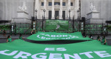 Partidarios del proyecto de ley de aborto legal frente al Congreso, NA