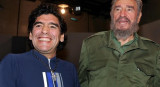 Maradona y Fidel Castro