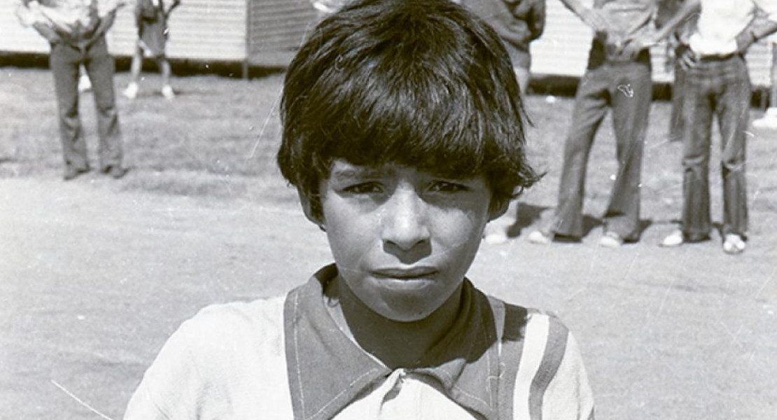 Diego Maradona de chico