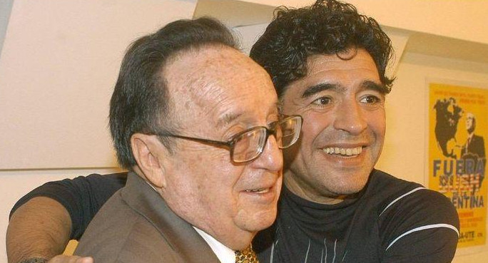 Maradona y Roberto Gómez Bolaños