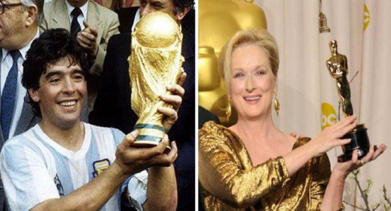 Maradona hizo que Meryl Streep sea tendencia en Twitter