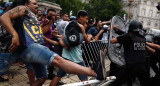 Protestas en el funeral de Diego Maradona