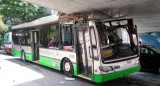 Choque colectivo en Belgrano