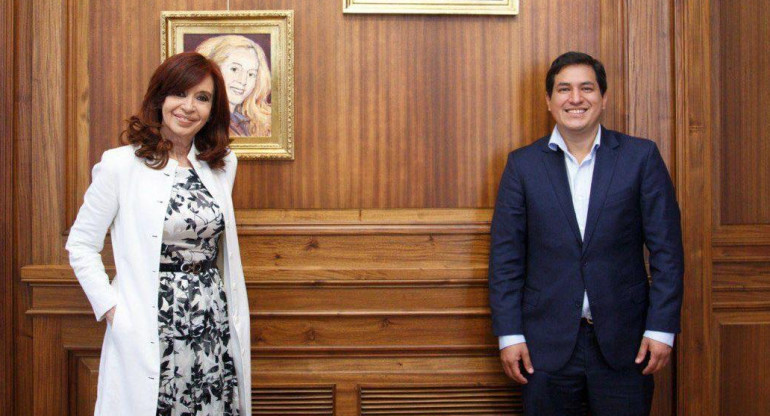 Cristina Fernández de Kirchner y Andrés Arauz Galarza